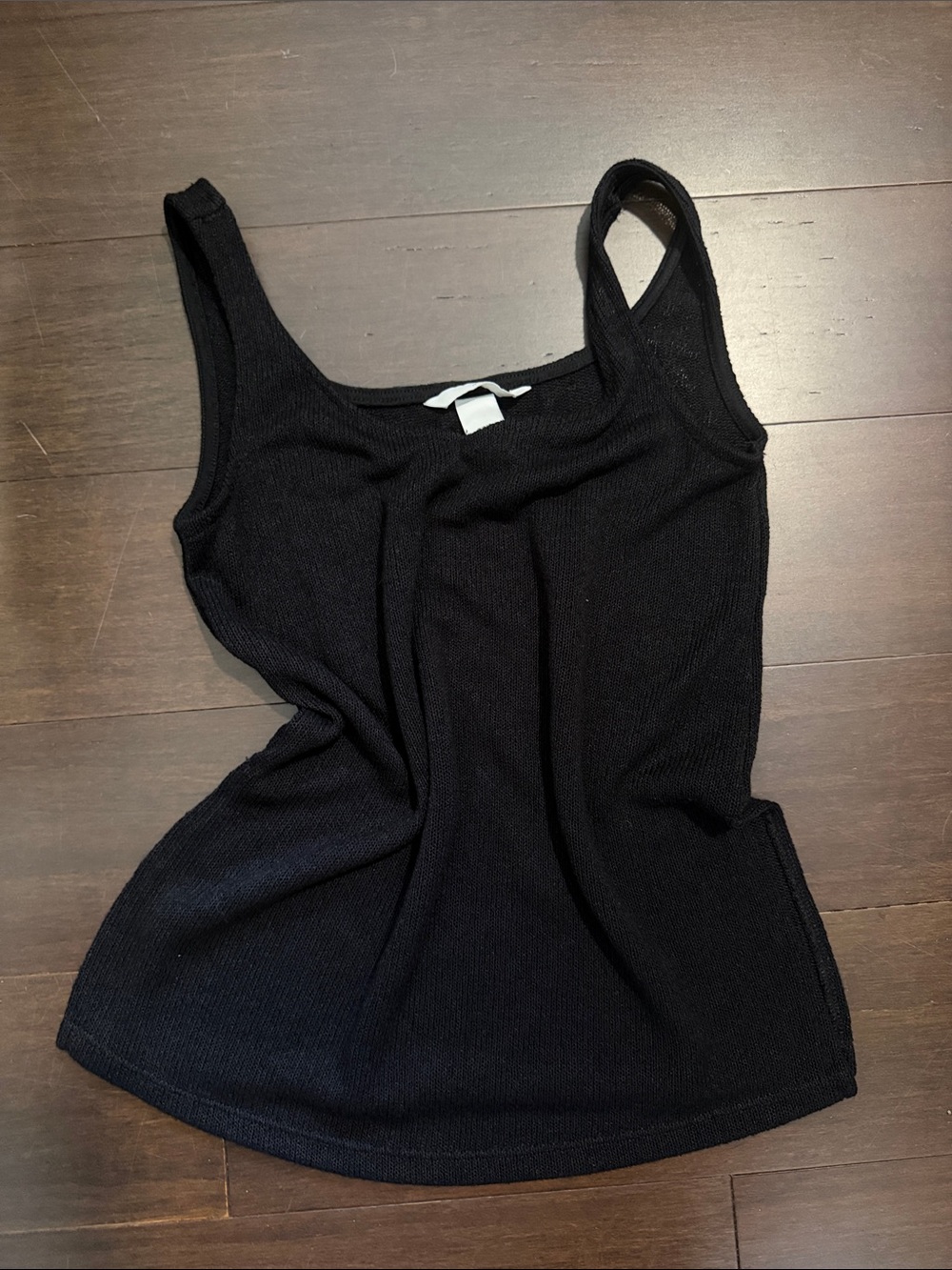 H&M Classic Black Ribbed Tank Top - Women